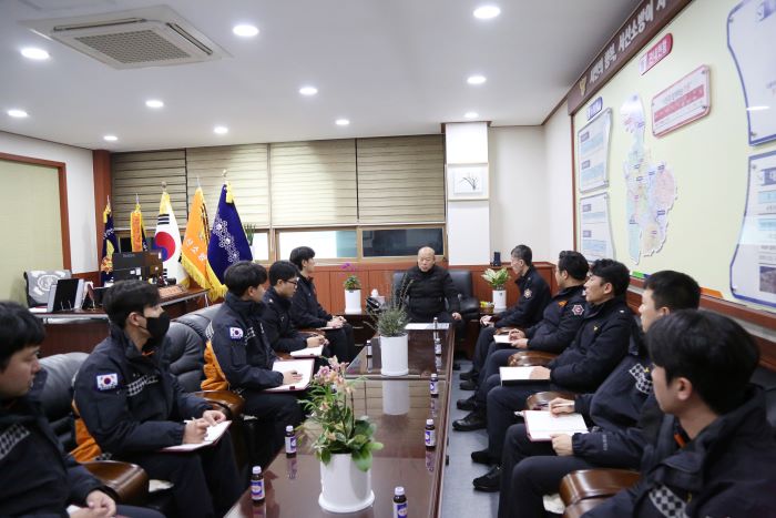 서해환경신문· 김상식 서산소방서 서장 “직원들의 노고에 감사드린다”