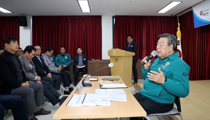 가세로 태안군수가 새해를 맞아 실시한 ‘2024 읍·면 연두방문’이 성공적으로 마무리됐다.